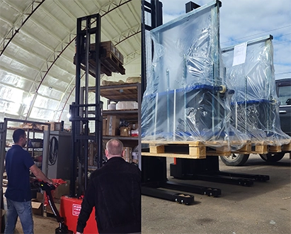 Тест-драйв складской техники на нашем складе в Волгодонске